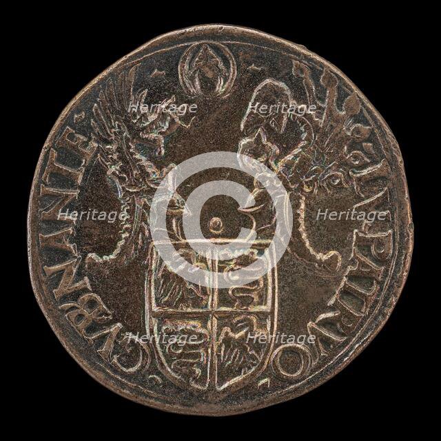 Shield with Two Crests [reverse], 16th century. Creator: Unknown.