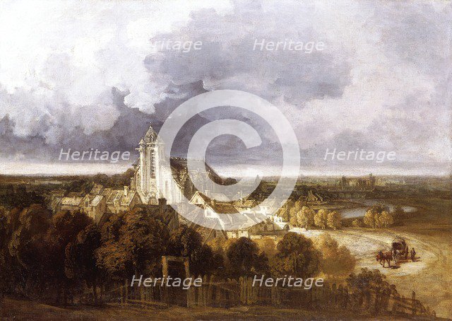 'View of Meaux', 1800-1843. Artist: Georges Michel.