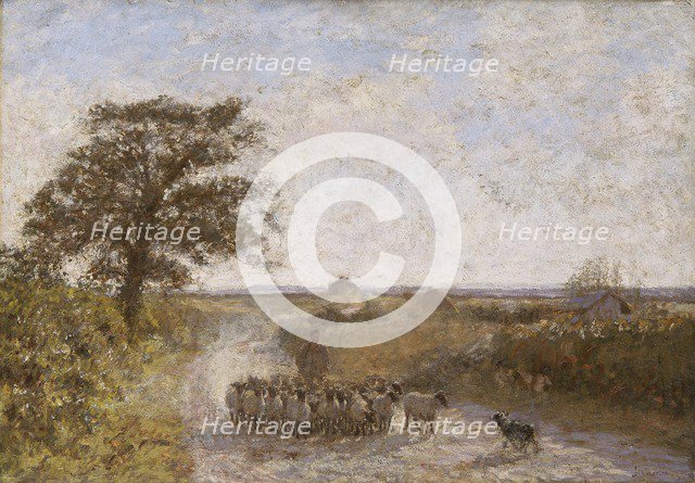 'The dusty road', 1902. Artist: James Charles