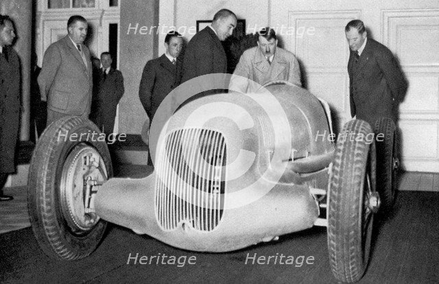 'Mercedes Benz racing car built on suggestion of the Führer', Germany, 1936. Artist: Unknown