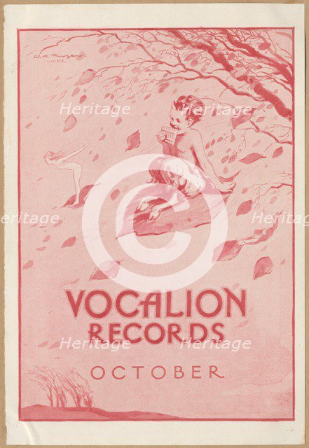 Vocalion Records Bulletin, 1920s. Artist: Wilfred Fryer