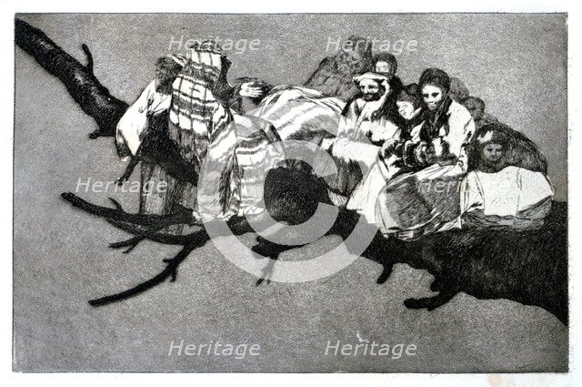 'Ridiculous Dream', 1819-1823. Artist: Francisco Goya