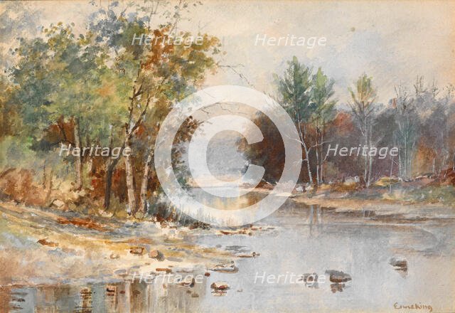 untitled (Stream in Autumn). Creator: John Joseph Enneking.