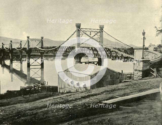 'Suspension Bridge, over the Fitzroy', 1901. Creator: Unknown.