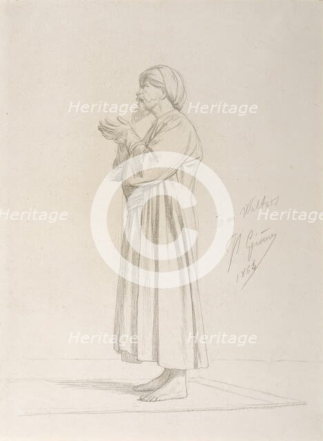 Arab Standing in Prayer, 1864. Creator: Jean-Leon Gerome.
