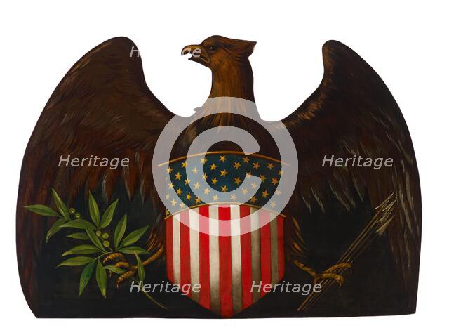 Eagle with Shield and Arrows, about 1875. Creator: Unknown.