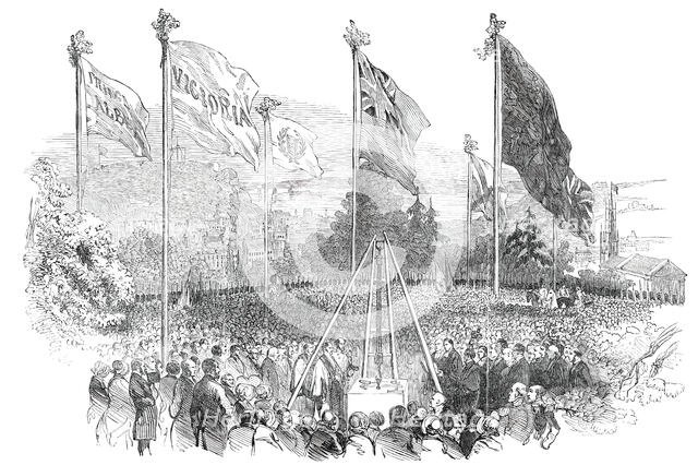 The Laying of the Foundation-Stone of Victoria College, Jersey, 1850. Creator: Unknown.