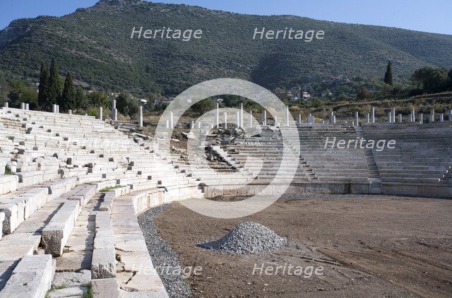 The stadium at Messene, Greece. Artist: Samuel Magal