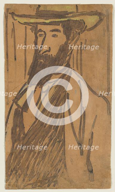 Portrait of Aristride Maillol, c. 1890. Creator: József Rippl-Ronai (Hungarian, 1861-1927).