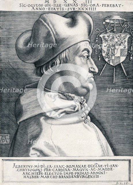 'Cardinal Albrecht of Brandenburg' (The Great Cardinal), 1523 (1906). Artist: Albrecht Durer.