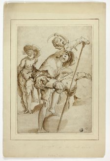 Saint Catherine with Two Men, n.d. Creator: Abraham Bloemaert.