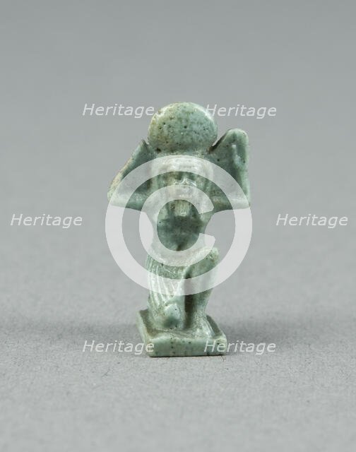 Amulet of the God Shu, Egypt, Late Period, Dynasty 26 (664-525 BCE). Creator: Unknown.