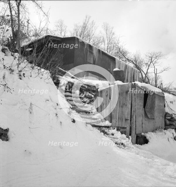 Company housing in coal town, Consumers, near Price, Utah. , 1936. Creator: Dorothea Lange.