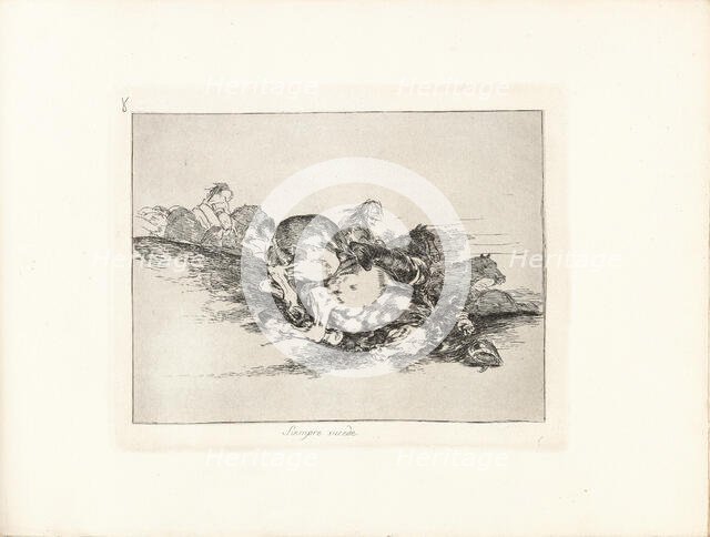 Los Desastres de la Guerra (The Disasters of War), Plate 8: Siempre sucede (This always..., 1810s. Creator: Goya, Francisco, de (1746-1828).
