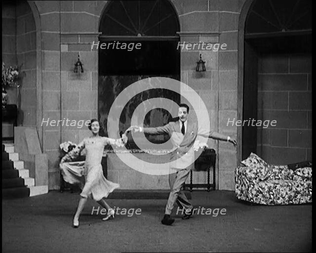 Film Actor Walter John 'Jack' Buchanan Dancing with Miss June (June Knight) in a Production..., 1920 Creator: British Pathe Ltd.