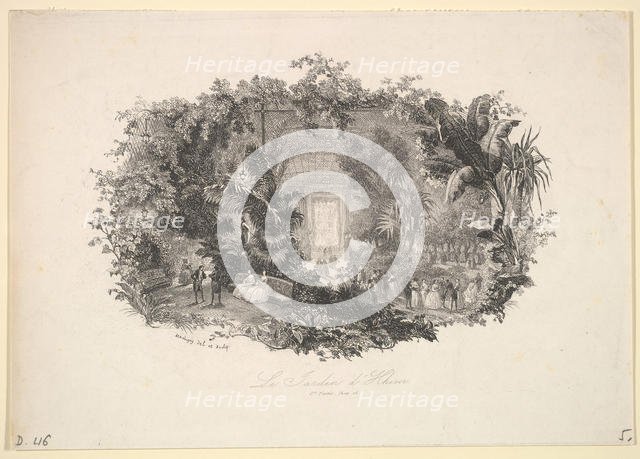 The Winter Garden, 1843. Creator: Charles Francois Daubigny.