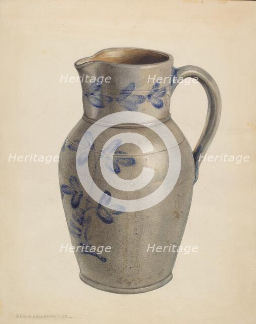 Pitcher, c. 1938. Creator: George Loughridge.