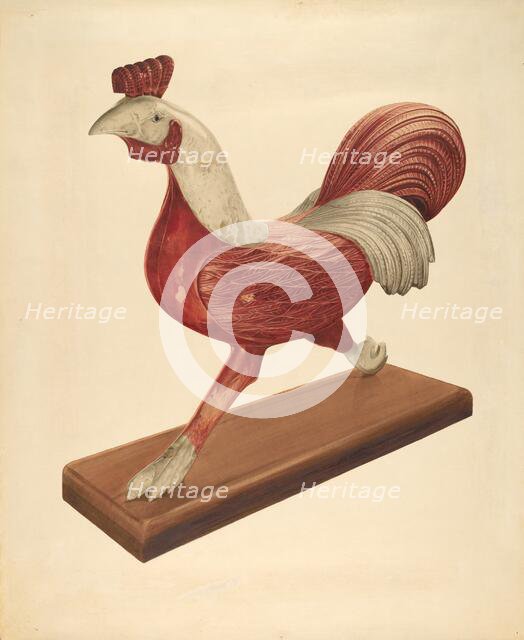Rooster, c. 1938. Creator: Howard Weld.