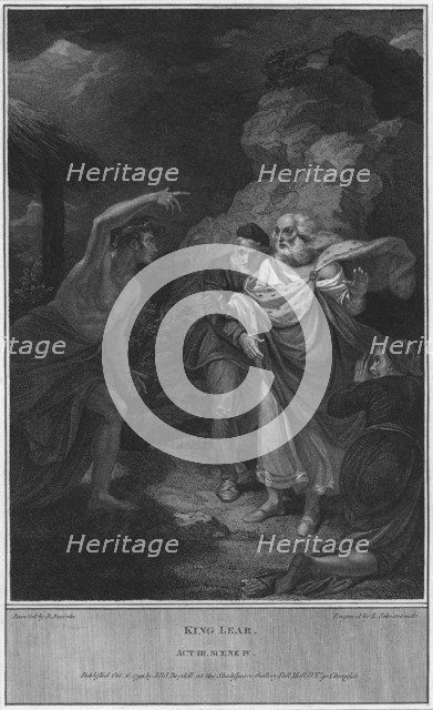 'King Lear. Act III. Scene IV', 1792. Artist: Luigi Schiavonetti.