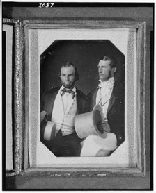 Henry and William Pinkney Rodgers, three-quarter length portrait, seated..., between 1840 and 1854. Creator: Unknown.