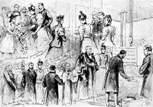 The Duke and Duchess of York at Sheffield, 1895. Creator: George Meisenbach.