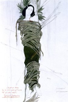 Costume design for Italian writer Gabriele D'Annunzio's drama The Martyrdom of St Sebastian, 1911. Artist: Leon Bakst