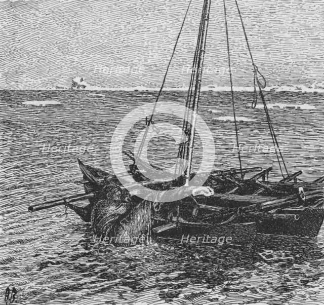 'I Managed to Swing One Leg Up', c1893-1896, (1897). Artist: A Bloch.