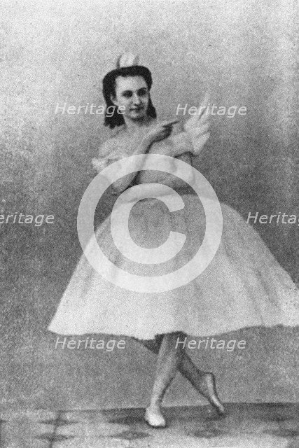 Anna Sobeshchanskaya as Odette in the Ballet Swan Lake, Moscow, 1877 Artist: Anonymous  