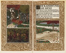 Title page of "Der Kaiser und die Hexe (The Emperor and the Witch)" by Hugo von Hofmannsthal, 1900. Creator: Vogeler, Heinrich (1872-1942).