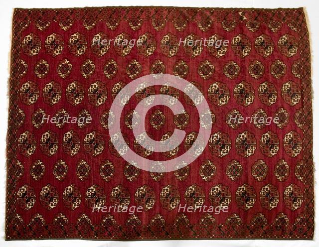 Turkmen Main Carpet , 1870s. Creator: Unknown.