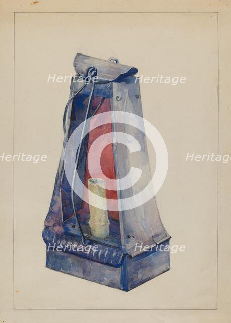 Lantern, c. 1936. Creator: John Oster.
