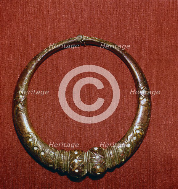 Celtic Bronze collar, (Torc) from Roxburghshire, Scotland, c1st Century.  Artist: Unknown.