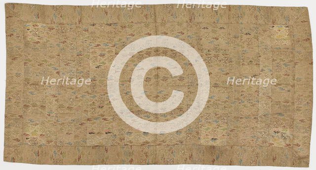 Brocade, silk. A Buddhist monk's robe, patched; kesa, Edo period, 1615-1868. Creator: Unknown.