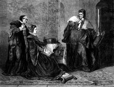 "Lady Jane Grey's Victory over Bishop Gardiner", by G. F. Folingsby, 1871. Creator: W Hollidge.