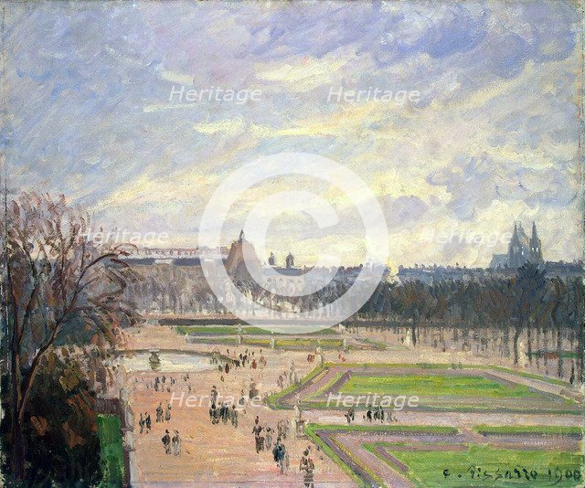 The Tuileries Gardens', 1900. Creator: Pissarro, Camille (1830-1903).