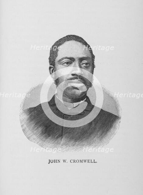 John W. Cromwell, 1887. Creator: Unknown.