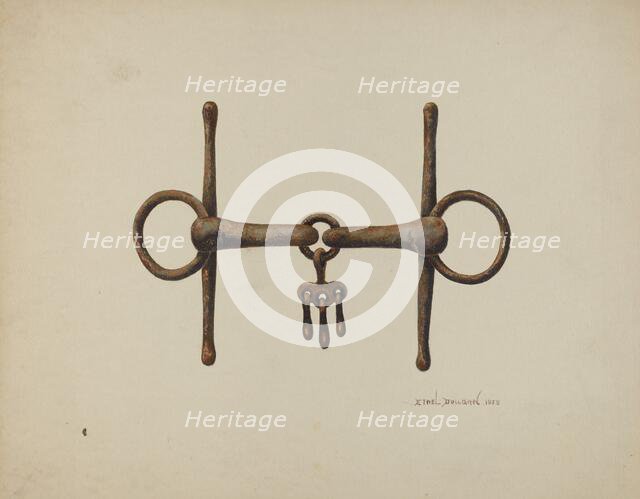 Snaffle Bit, 1938. Creator: Ethel Dougan.