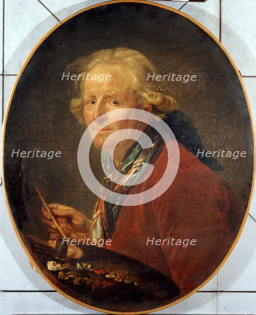 Autoportrait de Nicolas-Bernard Lépicié (1735-1784), . Creator: Nicolas Bernard Lepicie.