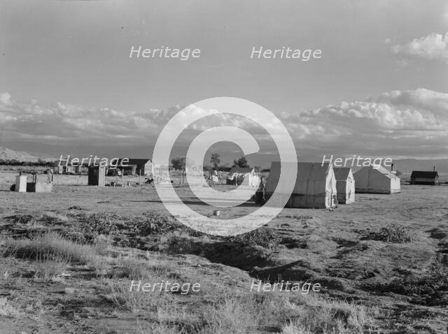Housing of families living on (WPA) jobs, Kern County, California, 1938. Creator: Dorothea Lange.