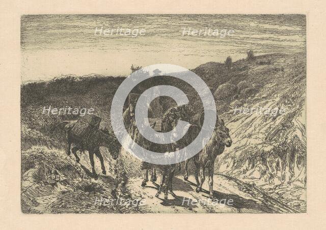 The Burrow Train, New Mexico, 1880. Creator: Peter Moran.