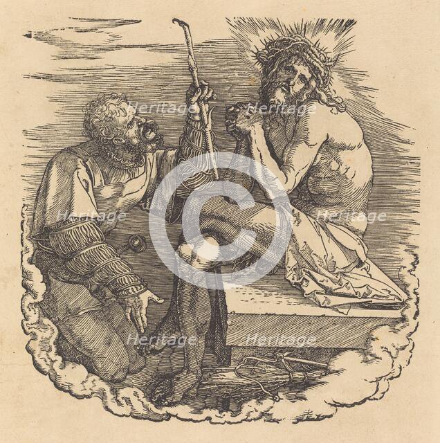 The Man of Sorrows Mocked by a Soldier, probably 1511. Creator: Albrecht Durer.