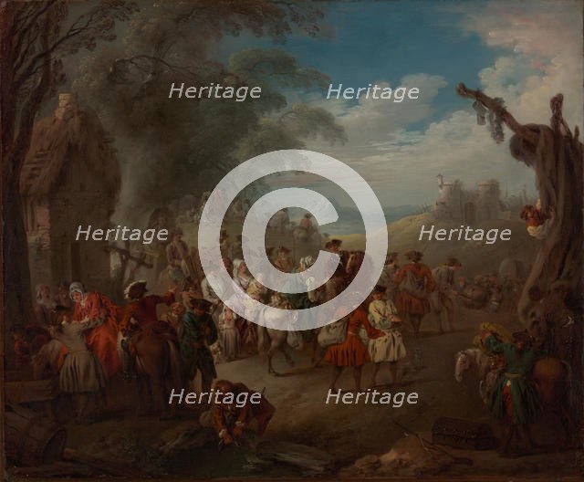 Troops on the March, ca. 1725. Creator: Jean-Baptiste Pater.