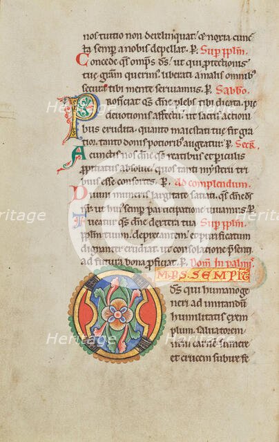 Decorated Initial O; Stammheim Missal, probably 1170s. Creator: Unknown.