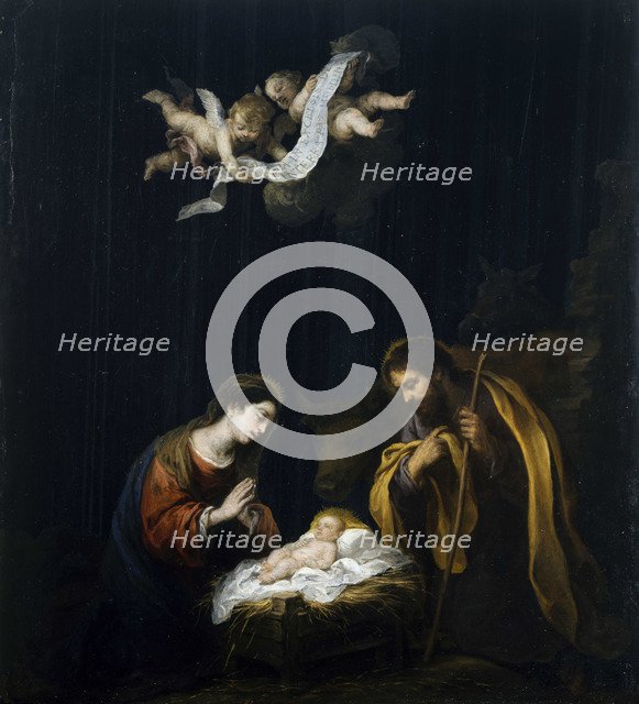 The Nativity, ca 1668. Artist: Murillo, Bartolomé Estebàn (1617-1682)