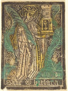Saint Barbara, 1460/1480. Creator: Workshop of the Master of the Aachen Madonna.