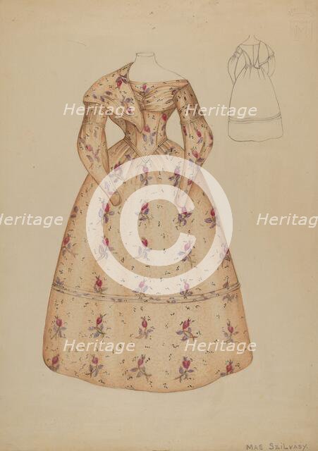 Dress, c. 1936. Creator: Mae Szilvasy.