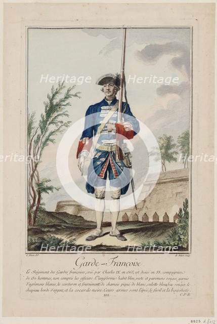 Gardes Françaises (The French Guards), 1756. Creator: De Fehrt, Antoine Jean (1723-1774).