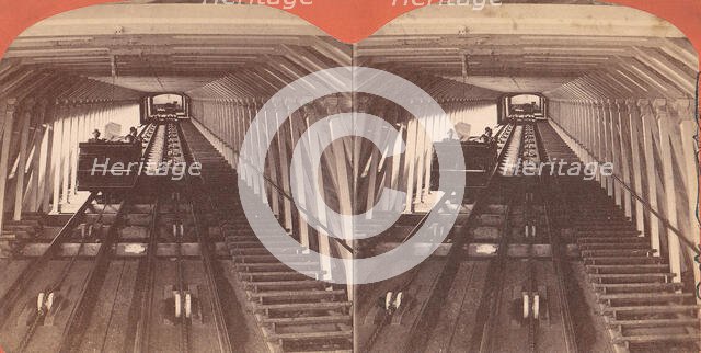 Group of 3 Stereograph Views of Bridges and Railways at Niagara, 1860s-90s. Creator: Unknown.