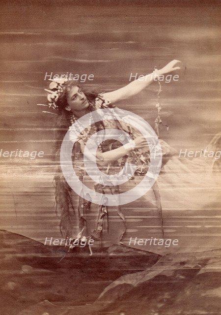 Opera singer Lilli Lehmann (1848-1929) as Woglinde in opera Das Rheingold by Richard Wagner. Bayreut