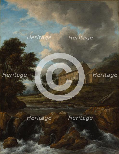 Landscape with a Church by a Torrent , c. 1670. Creator: Jacob van Ruisdael (Dutch, 1628/29-1682).